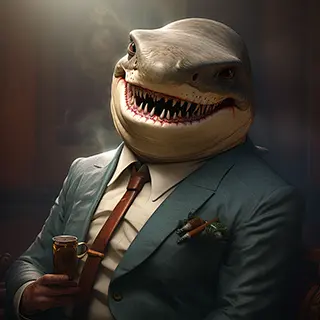 CEO of RaidSharksBot represented by a shark
